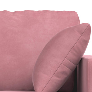 Καναπές 2 pcs Ροζ 158 x 78 x 80 εκ Βελούδο - Pakobazaar