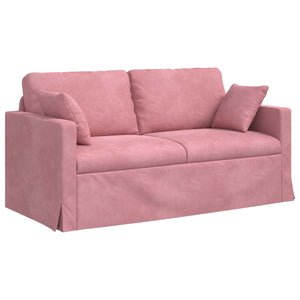 Καναπές 2 pcs Ροζ 158 x 78 x 80 εκ Βελούδο - Pakobazaar