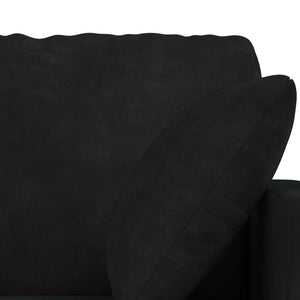 Καναπές 2 pcs Μαύρο 158 x 78 x 80 εκ Βελούδο - Pakobazaar