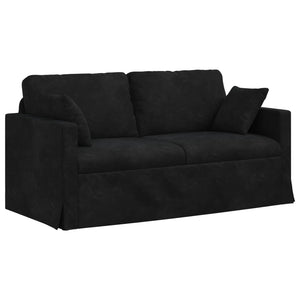 Καναπές 2 pcs Μαύρο 158 x 78 x 80 εκ Βελούδο - Pakobazaar