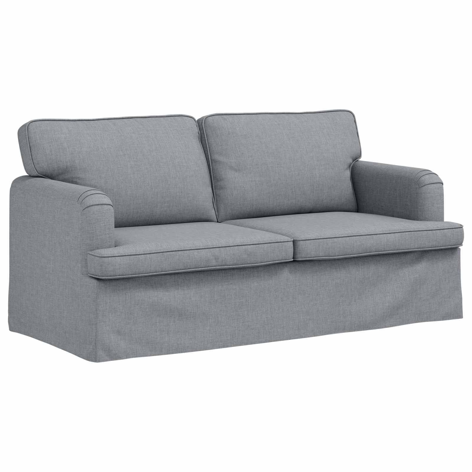 Καναπές 2 pcs Ανοιχτό γκρι 162 x 80 x 85 εκ ύφασμα - Pakobazaar