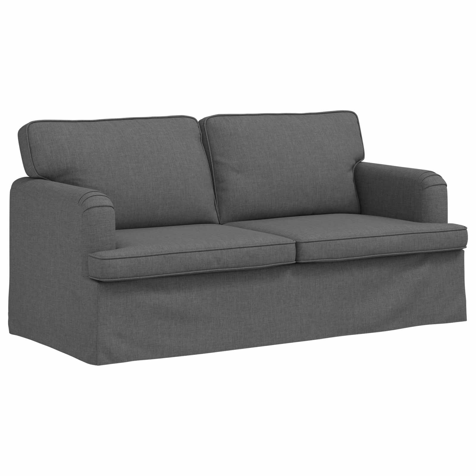 Καναπές 2 pcs Σκούρο Γκρι 162 x 80 x 85 εκ ύφασμα - Pakobazaar