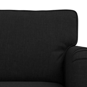 Καναπές 2 pcs Μαύρο 162 x 80 x 85 εκ ύφασμα - Pakobazaar