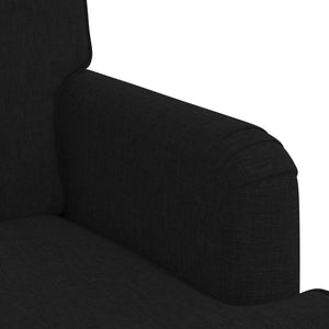 Καναπές 2 pcs Μαύρο 162 x 80 x 85 εκ ύφασμα - Pakobazaar