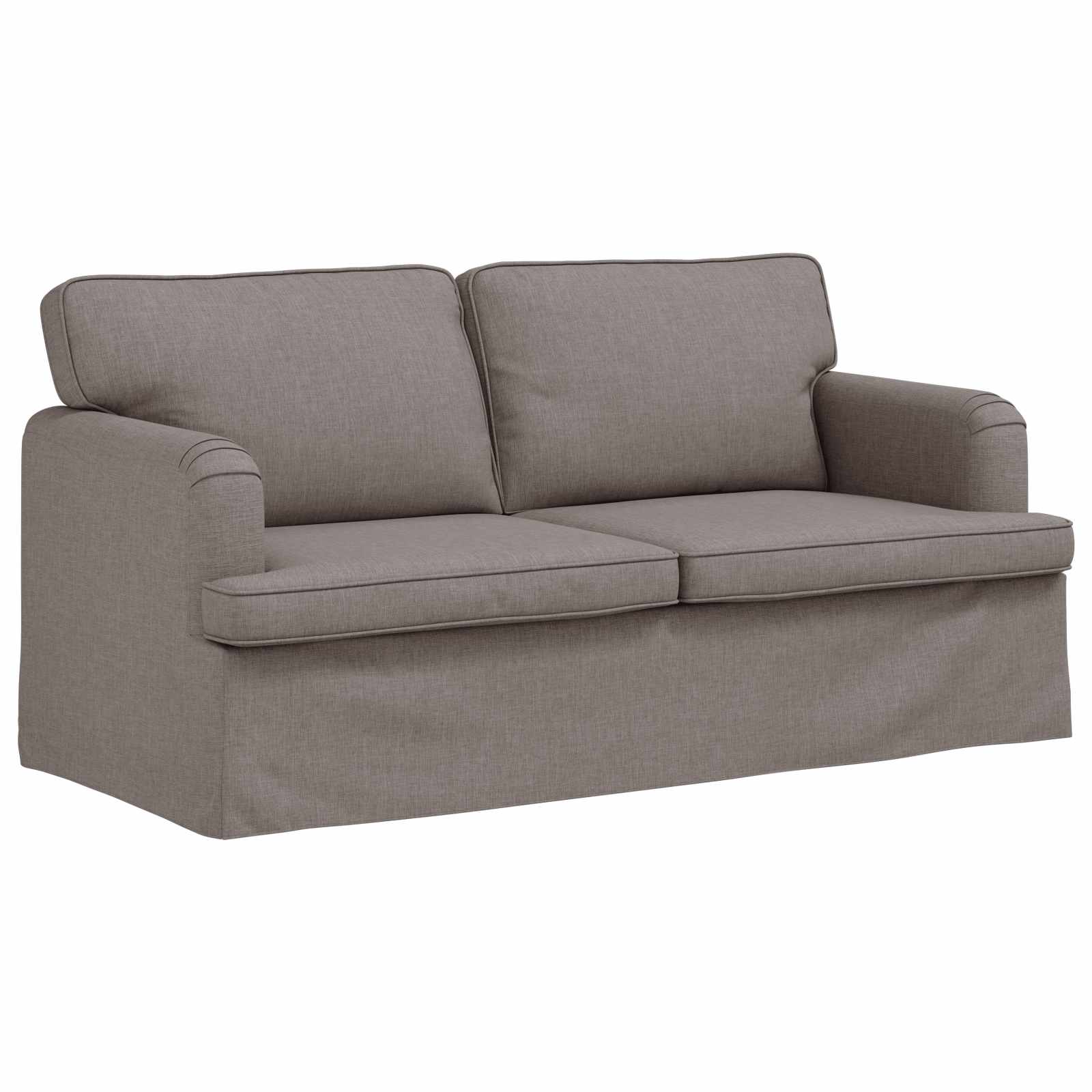 Καναπές 2 pcs Taupe 162 x 80 x 85 εκ ύφασμα - Pakobazaar