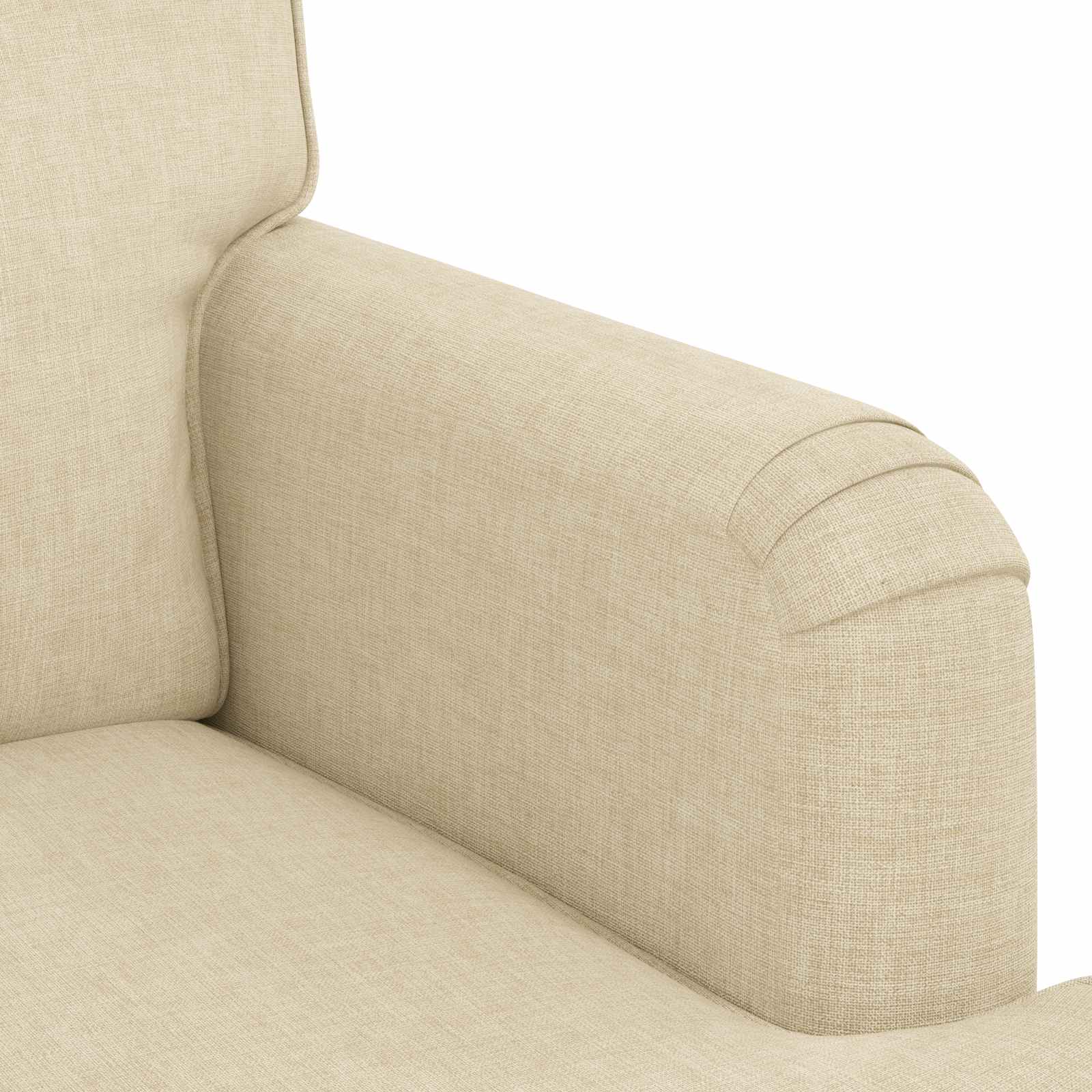 Καναπές 2 pcs Κρεμ 162 x 80 x 85 εκ ύφασμα - Pakobazaar