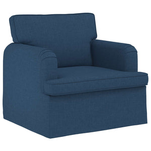 Καναπές 2 pcs Μπλε 162 x 80 x 85 εκ ύφασμα - Pakobazaar