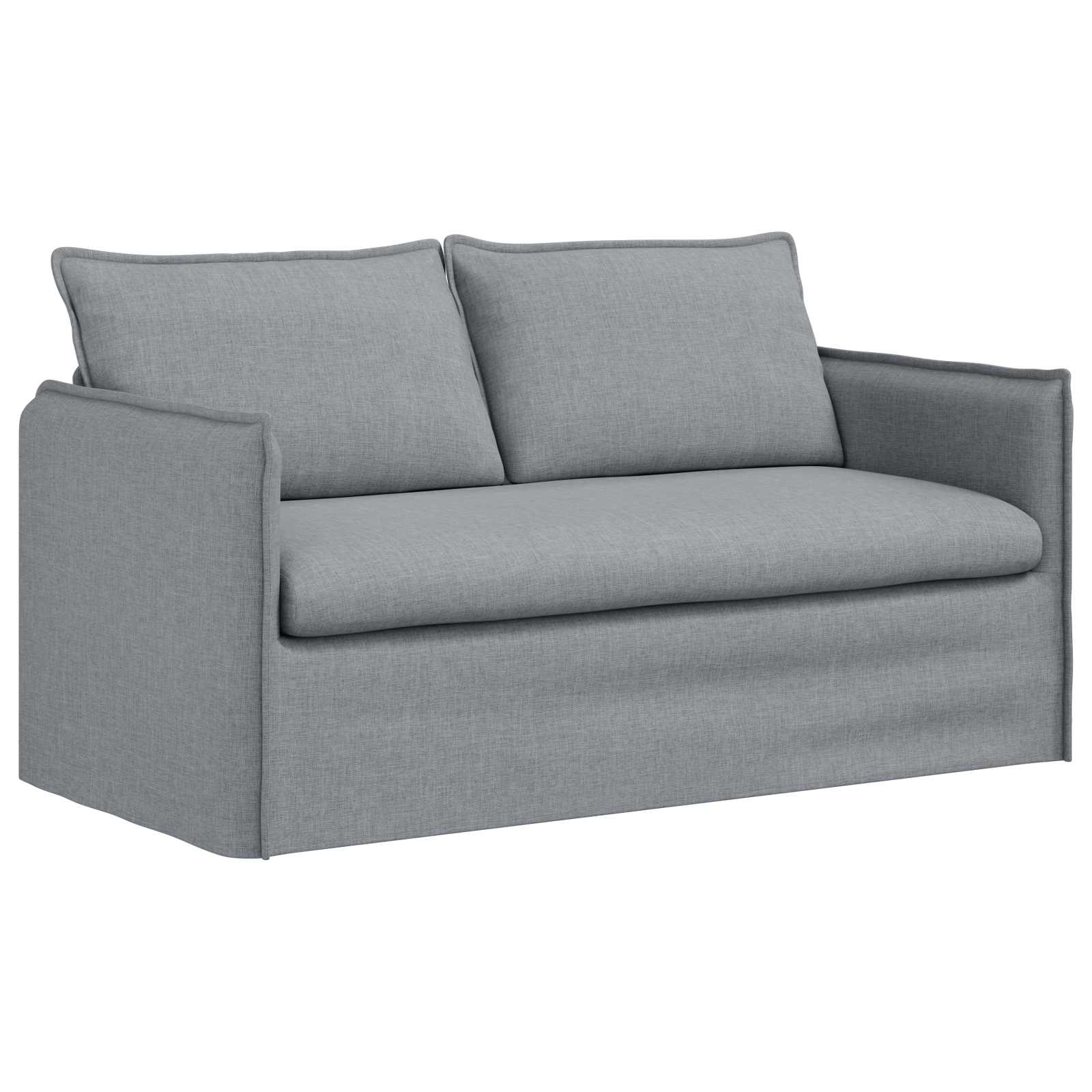 Καναπές 2 pcs Ανοιχτό γκρι 196 x 82 x 85 εκ ύφασμα - Pakobazaar