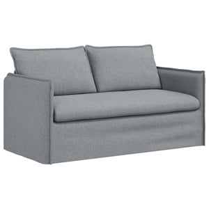 Καναπές 2 pcs Ανοιχτό γκρι 196 x 82 x 85 εκ ύφασμα - Pakobazaar