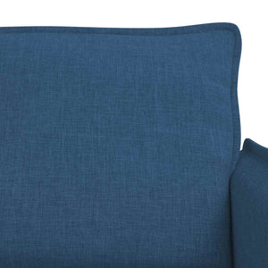 Καναπές 2 pcs Μπλε 196 x 82 x 85 εκ ύφασμα - Pakobazaar