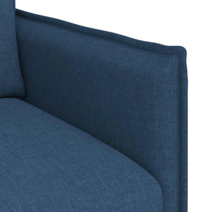 Καναπές 2 pcs Μπλε 196 x 82 x 85 εκ ύφασμα - Pakobazaar