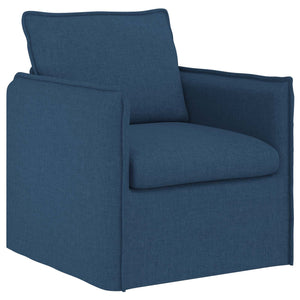 Καναπές 2 pcs Μπλε 196 x 82 x 85 εκ ύφασμα - Pakobazaar