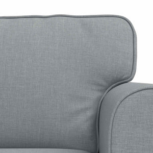 Καναπές 2 pcs Ανοιχτό γκρι 215 x 82 x 80 εκ ύφασμα - Pakobazaar