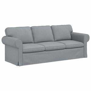 Καναπές 2 pcs Ανοιχτό γκρι 215 x 82 x 80 εκ ύφασμα - Pakobazaar