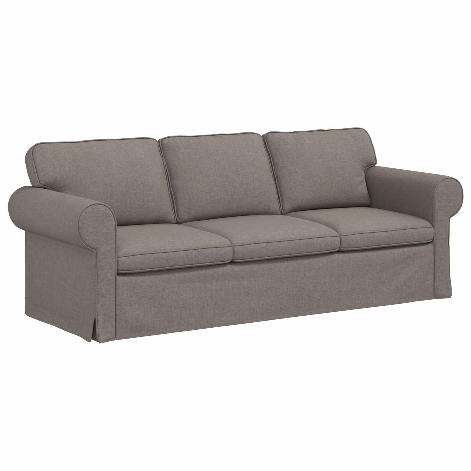 Καναπές 2 pcs Taupe 215 x 82 x 80 εκ ύφασμα - Pakobazaar