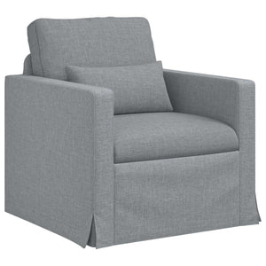 Καναπές 2 pcs Ανοιχτό γκρι 198 x 78 x 80 εκ ύφασμα - Pakobazaar