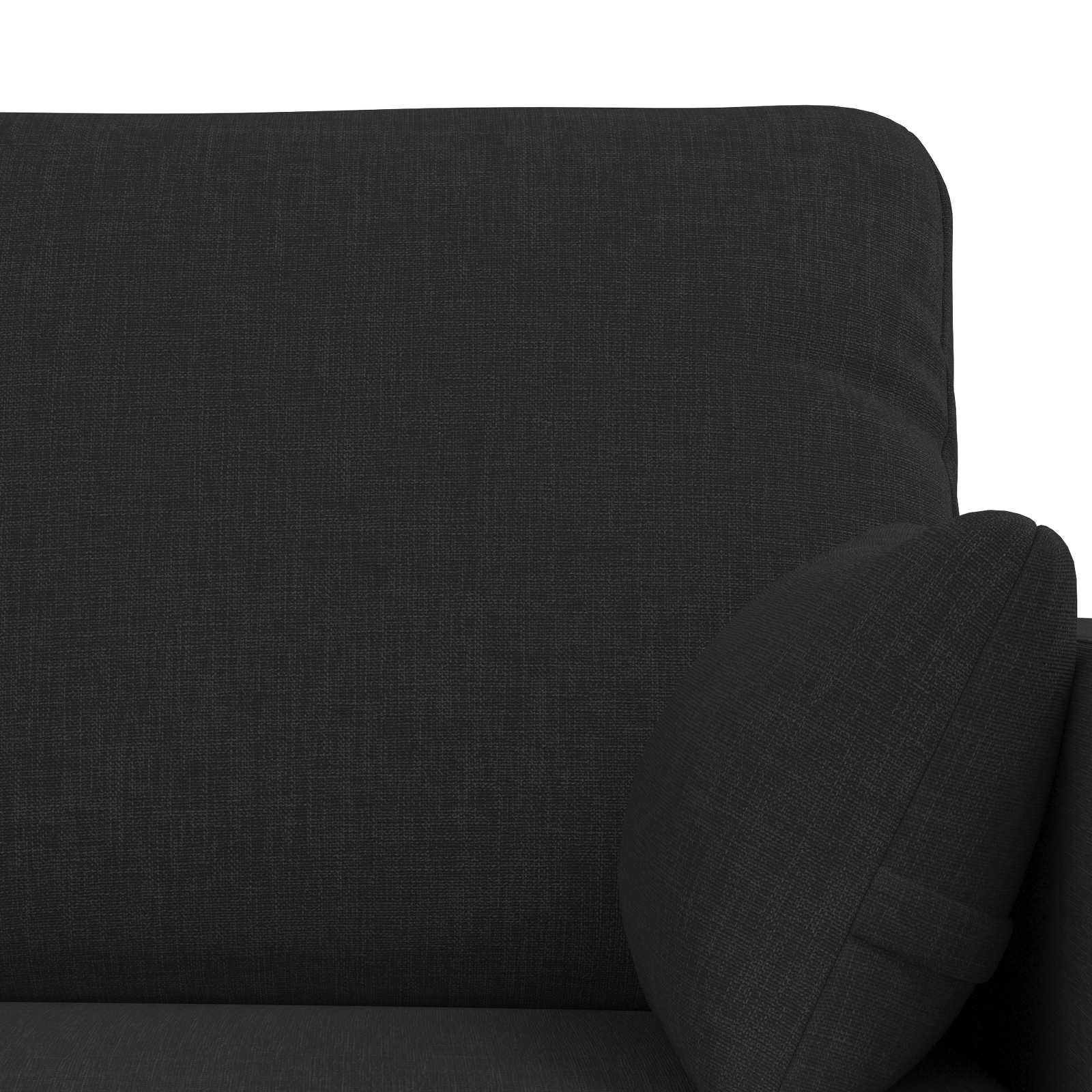 Καναπές 2 pcs Μαύρο 198 x 78 x 80 εκ ύφασμα - Pakobazaar
