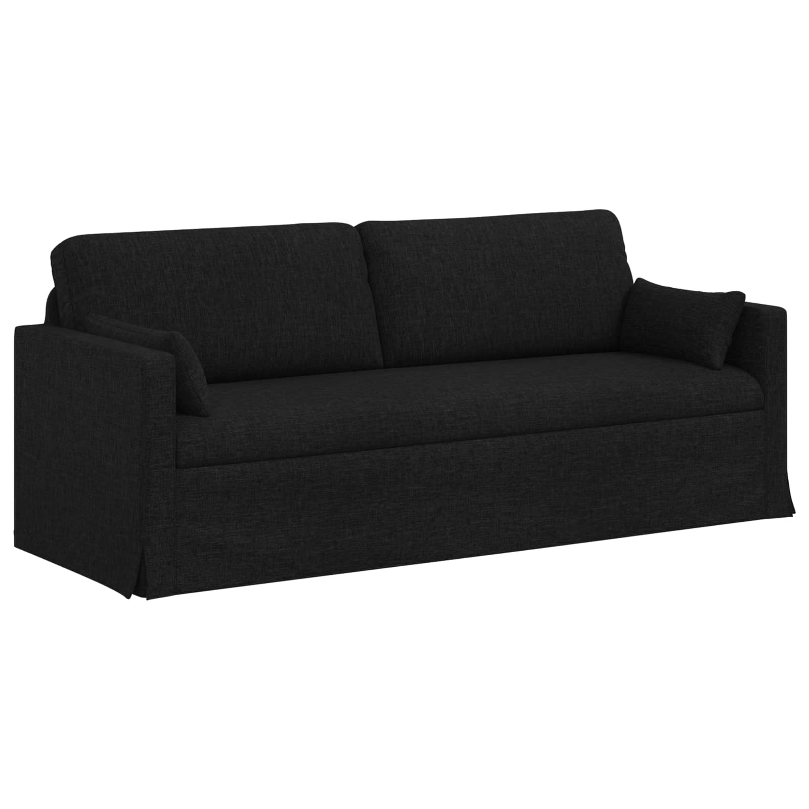 Καναπές 2 pcs Μαύρο 198 x 78 x 80 εκ ύφασμα - Pakobazaar