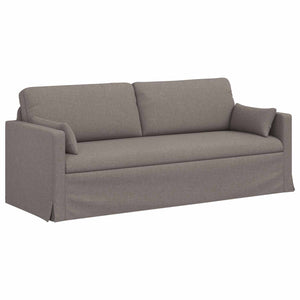 Καναπές 2 pcs Taupe 198 x 78 x 80 εκ ύφασμα - Pakobazaar
