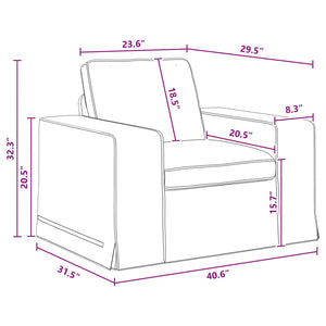 Καναπές 2 pcs Σκούρο Γκρι 182 x 80 x 82 εκ ύφασμα - Pakobazaar