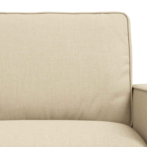 Καναπές 2 pcs Κρεμ 182 x 80 x 82 εκ ύφασμα - Pakobazaar