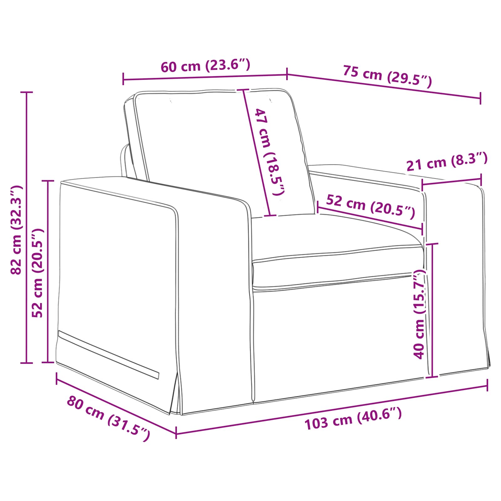 Καναπές 2 pcs Κρεμ 182 x 80 x 82 εκ ύφασμα - Pakobazaar