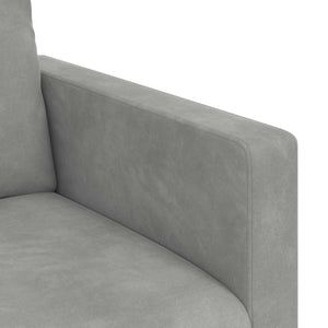 Καναπές 2 pcs Ανοιχτό γκρι 198 x 78 x 80 εκ Βελούδο - Pakobazaar