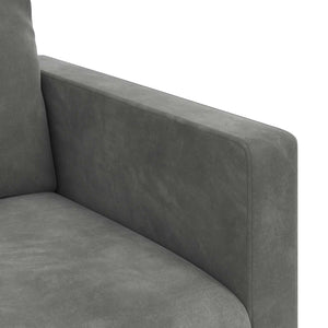 Καναπές 2 pcs Σκούρο Γκρι 198 x 78 x 80 εκ Βελούδο - Pakobazaar