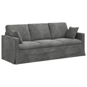 Καναπές 2 pcs Σκούρο Γκρι 198 x 78 x 80 εκ Βελούδο - Pakobazaar