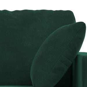 Καναπές 2 pcs Σκούρο Πράσινο 198 x 78 x 80 εκ Βελούδο - Pakobazaar