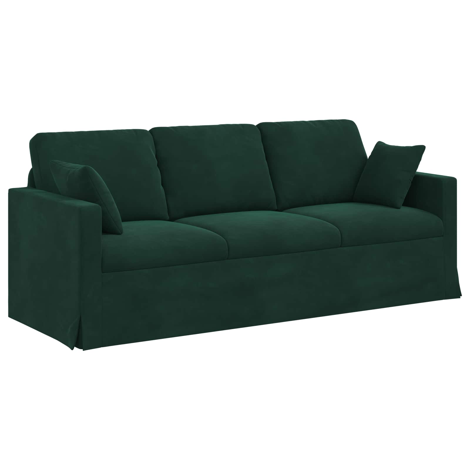 Καναπές 2 pcs Σκούρο Πράσινο 198 x 78 x 80 εκ Βελούδο - Pakobazaar
