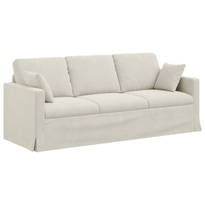 Καναπές 2 pcs Κρεμ 198 x 78 x 80 εκ Βελούδο - Pakobazaar