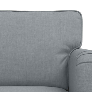 Καναπές 2 pcs Ανοιχτό γκρι 144 x 80 x 85 εκ ύφασμα - Pakobazaar