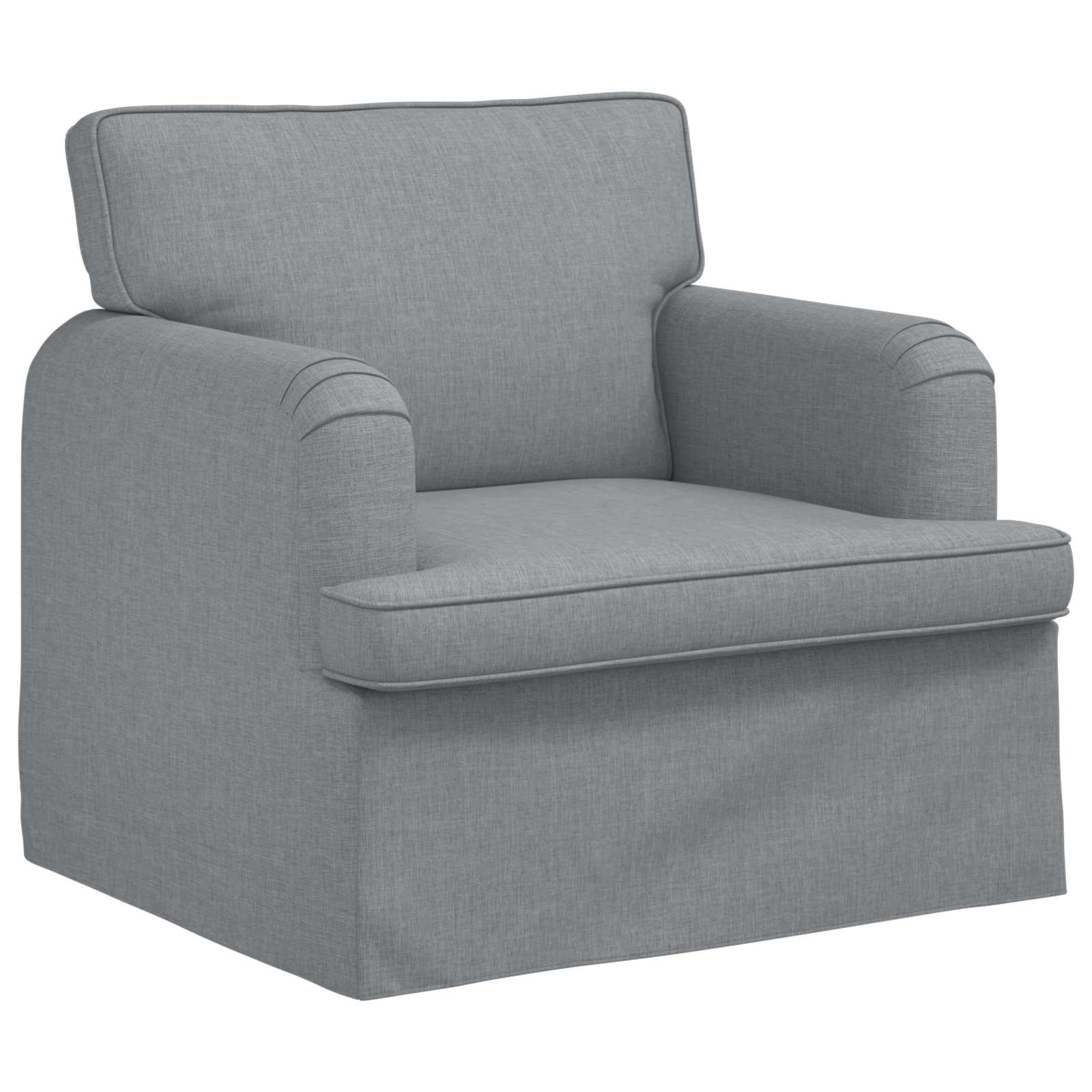 Καναπές 2 pcs Ανοιχτό γκρι 144 x 80 x 85 εκ ύφασμα - Pakobazaar