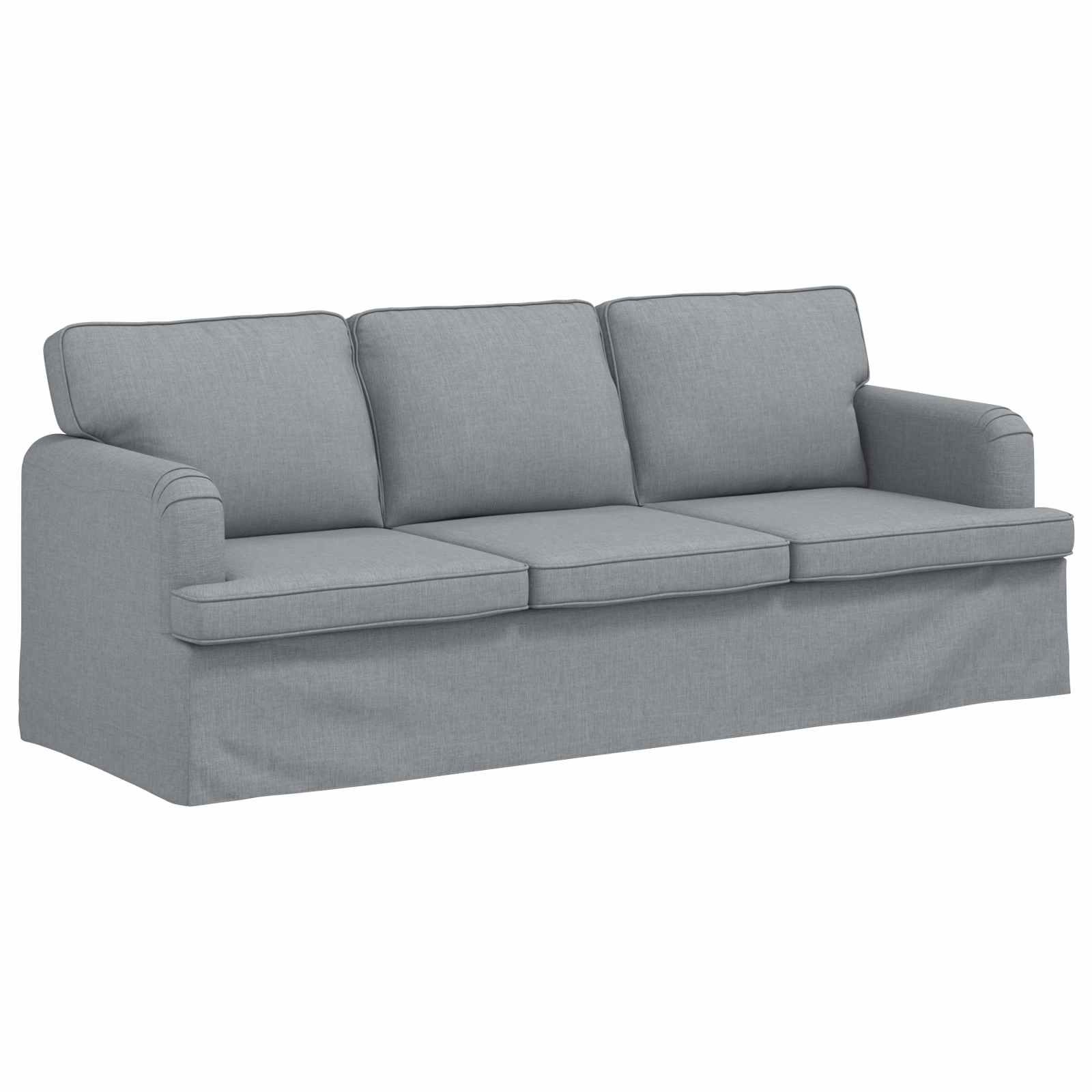 Καναπές 2 pcs Ανοιχτό γκρι 144 x 80 x 85 εκ ύφασμα - Pakobazaar