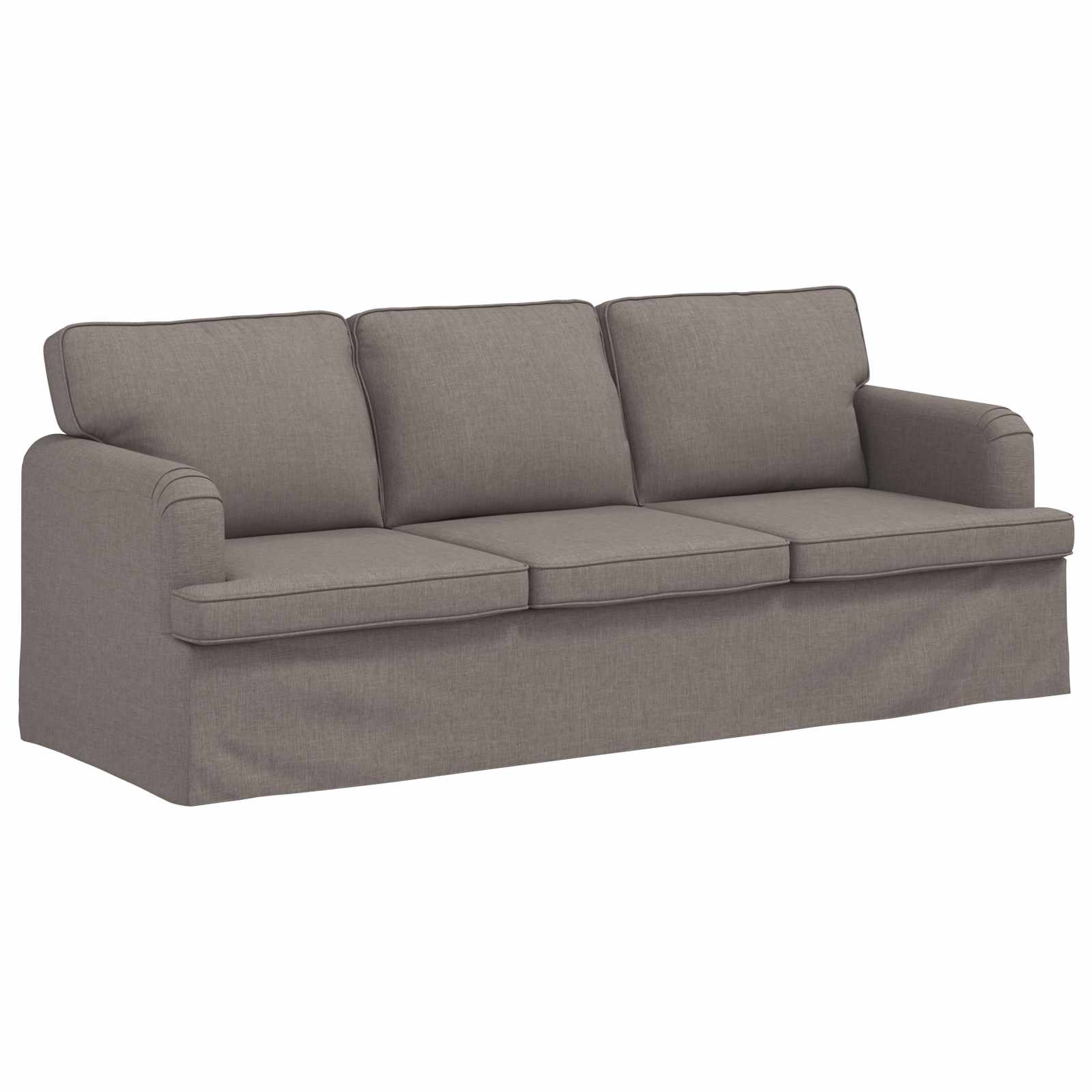 Καναπές 2 pcs Taupe 144 x 80 x 85 εκ ύφασμα - Pakobazaar