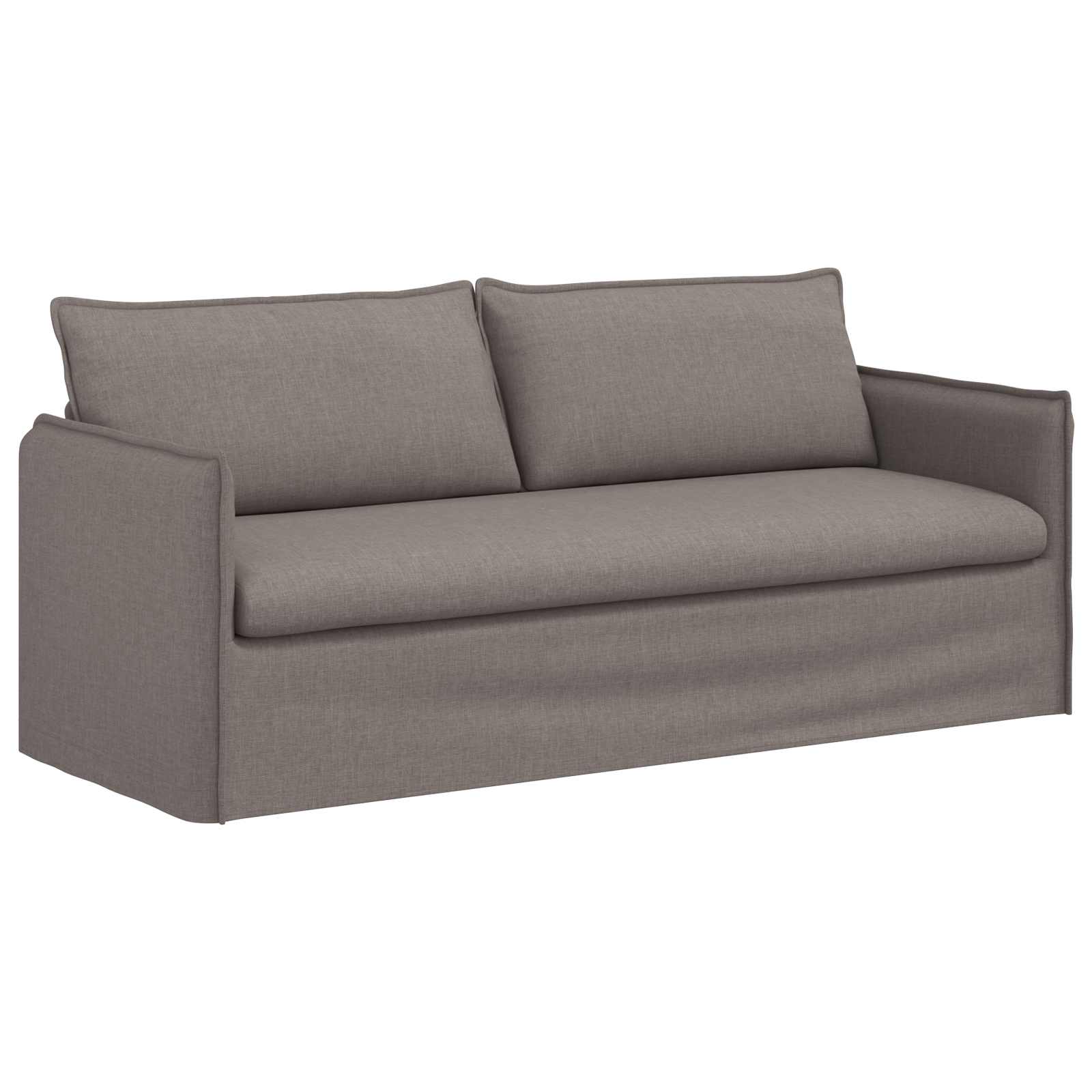Καναπές 2 pcs Taupe 196 x 82 x 85 εκ ύφασμα - Pakobazaar