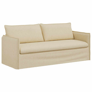 Καναπές 2 pcs Κρεμ 196 x 82 x 85 εκ ύφασμα - Pakobazaar