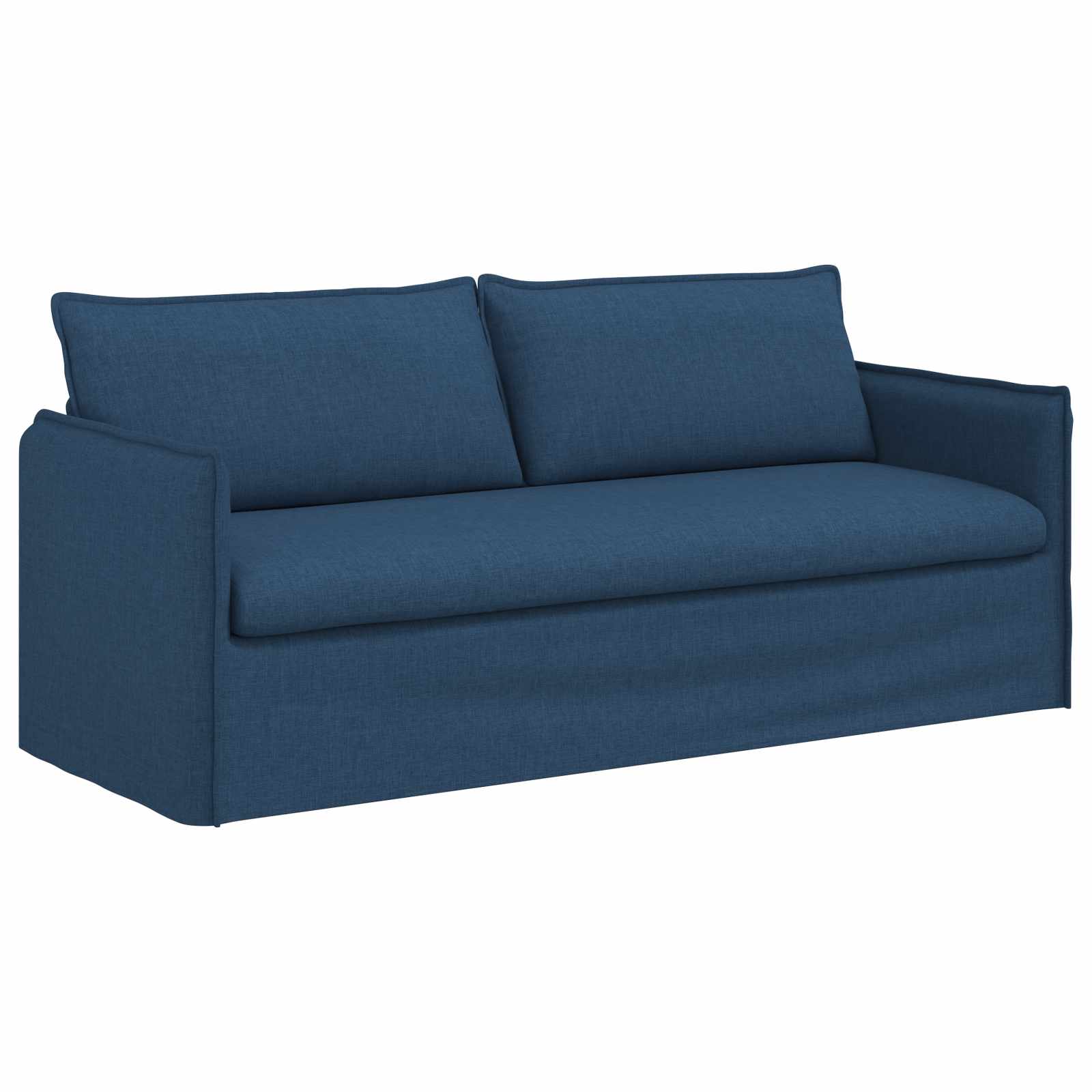 Καναπές 2 pcs Μπλε 196 x 82 x 85 εκ ύφασμα - Pakobazaar