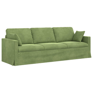 Καναπές 2 pcs Ανοιχτό Πράσινο 228 x 78 x 80 εκ Βελούδο - Pakobazaar