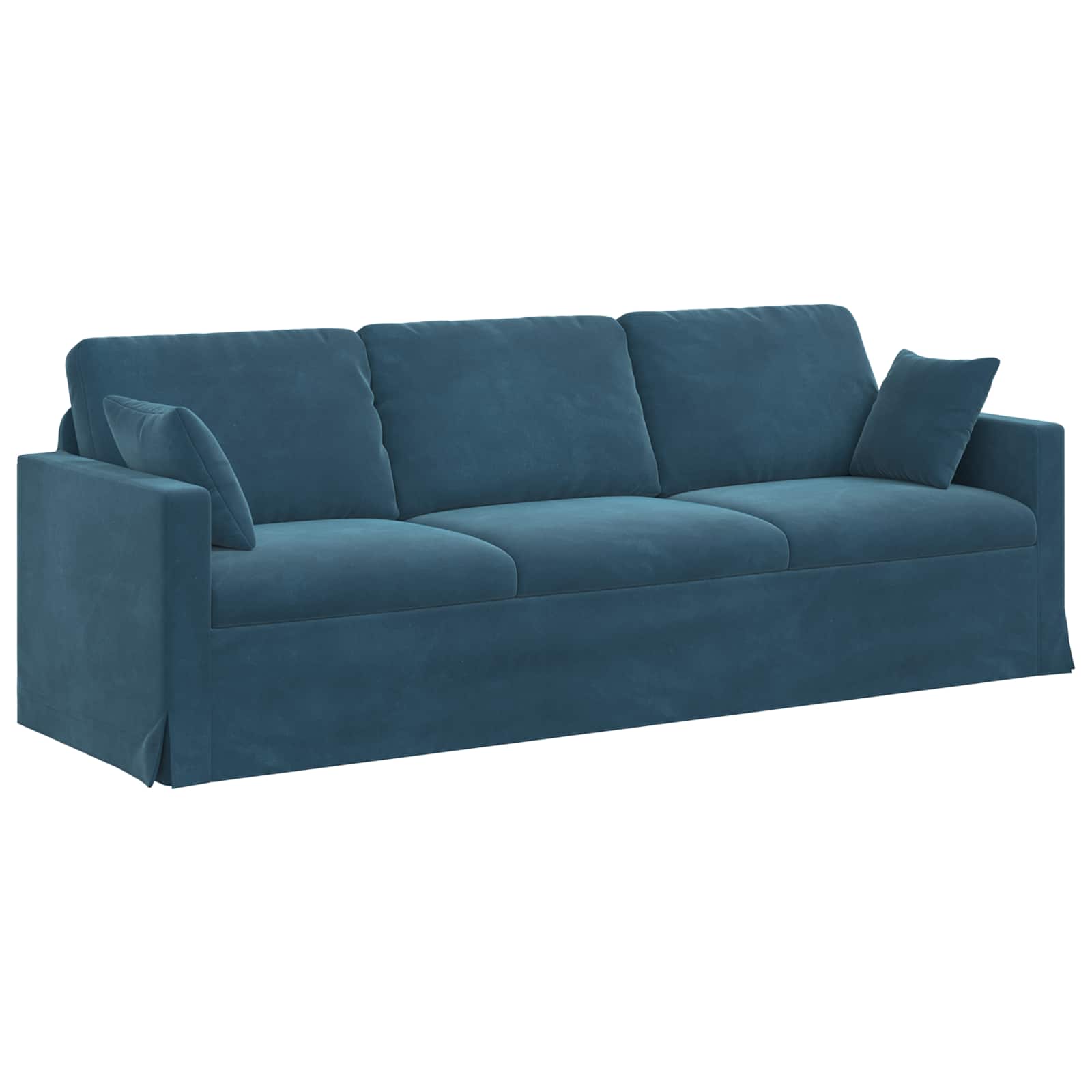 Σετ Καναπέ 2 pcs Μπλε 228 x 78 x 80 εκ Βελούδο