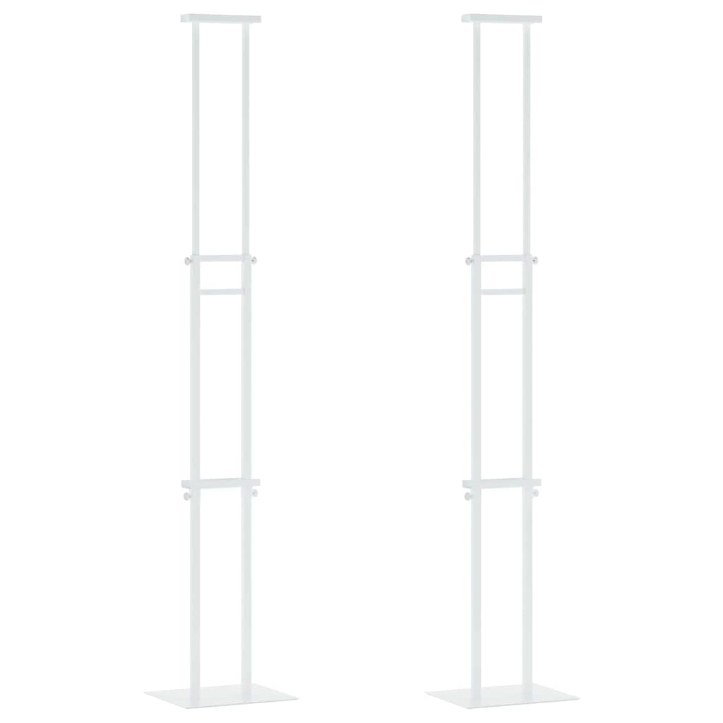 Εκθεσιακές Οθόνες 2 pcs Λευκό 30 x 23,5 x 210 εκ Ατσάλι