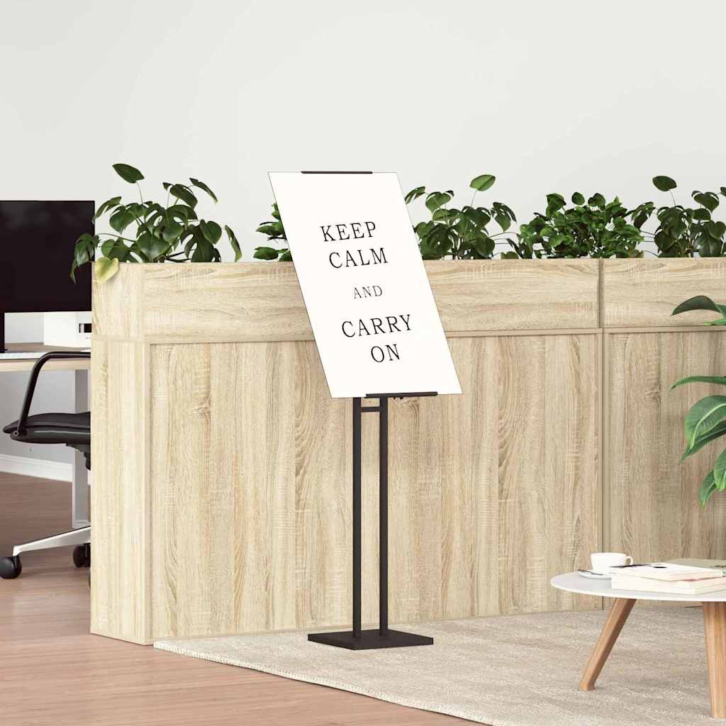 Εκθεσιακές Οθόνες 2 pcs Μαύρο 26,5 x 26,5 x 150 εκ. Ατσάλι - Pakobazaar