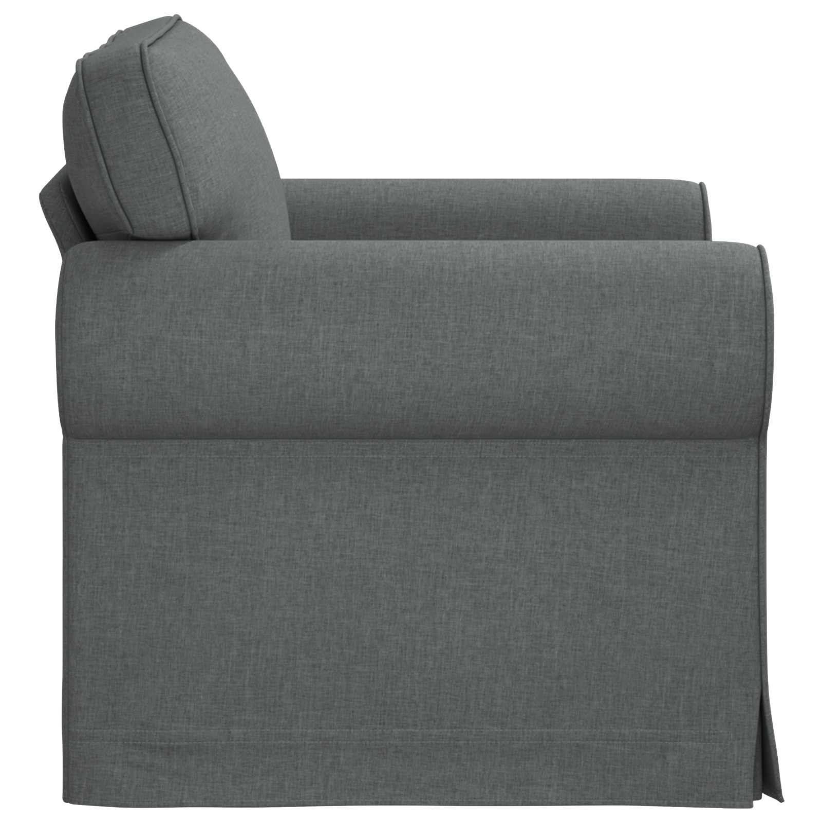 Καναπές Σκούρο Γκρι 215 x 82 x 80 εκ ύφασμα - Pakobazaar