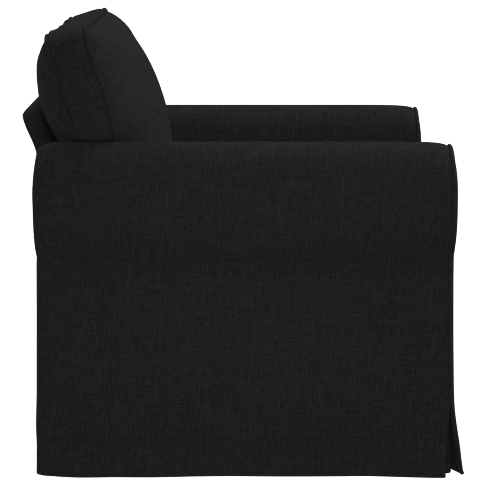 Καναπές Μαύρο 215 x 82 x 80 εκ ύφασμα - Pakobazaar