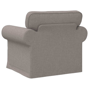 Καναπές Taupe 215 x 82 x 80 εκ ύφασμα - Pakobazaar