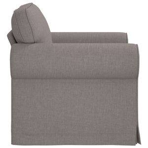 Καναπές Taupe 215 x 82 x 80 εκ ύφασμα - Pakobazaar