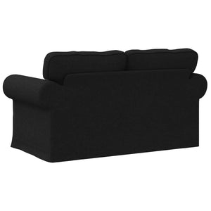 Καναπές Μαύρο 215 x 82 x 80 εκ ύφασμα - Pakobazaar