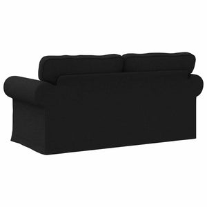 Καναπές Μαύρο 215 x 82 x 80 εκ ύφασμα - Pakobazaar