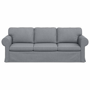 Καναπές Ανοιχτό γκρι 215 x 82 x 80 εκ ύφασμα - Pakobazaar